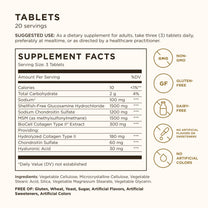 Solgar Glucosamine Hyaluronic Acid Chondroitin MSM, 60 Tablets