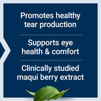 Life Extension Tear Support with MaquiBright®, 60 mg, maqui berry extract for dry eyes, supports eye health, encourages tear production, gluten-free, non-GMO, 1 daily, vegetarian, 30 Count (Pack of 1)