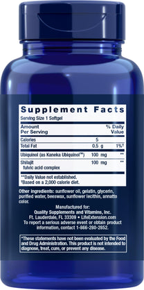 Life Extension COQ10 Super Ubiquinol 100mg with Enhanced Mitochondrial Support, 90 Softgels