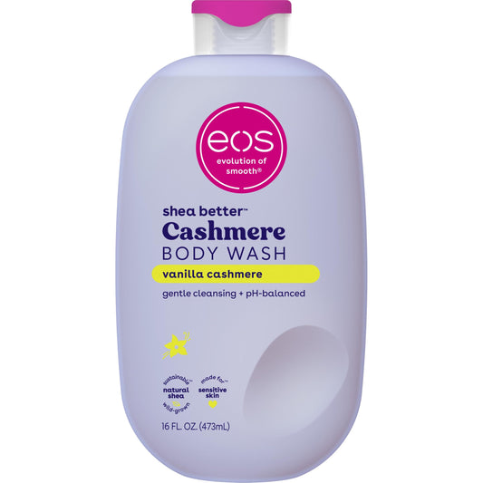 eos Cashmere Body Wash- Vanilla, Creamy Gel with Shea Butter, 16 fl oz