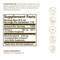 Solgar Liquid Vitamin E (with Dropper), 2 Fl Oz - Overall Health