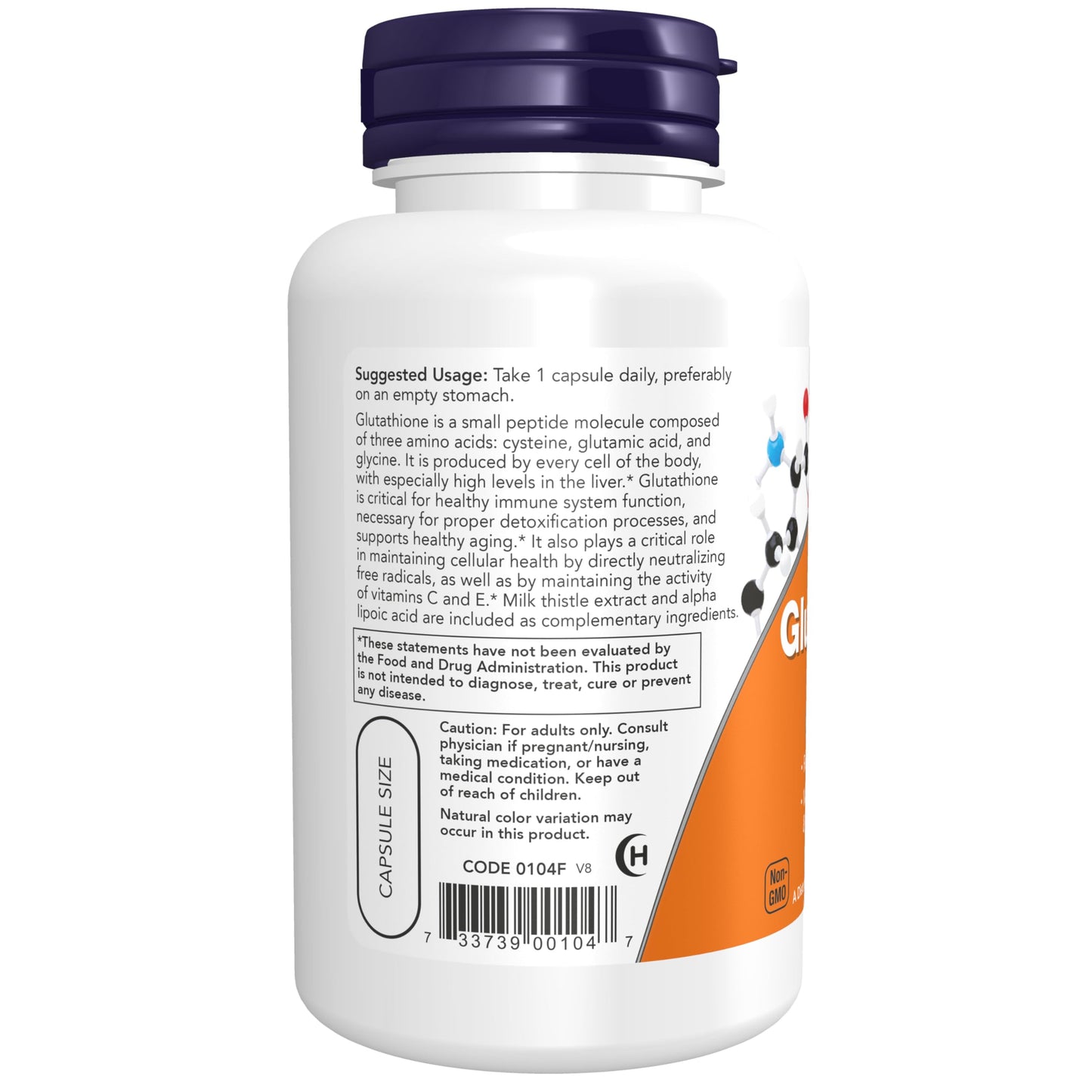 NOW Foods Supplements, Glutathione 500 mg, With Milk Thistle Extract & Alpha Lipoic Acid, Free Radical Neutralizer*, 60 Veg Capsules