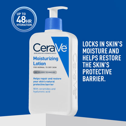 CeraVe Daily Moisturizing Lotion, Face and Body Lotion, Skin care, 19oz