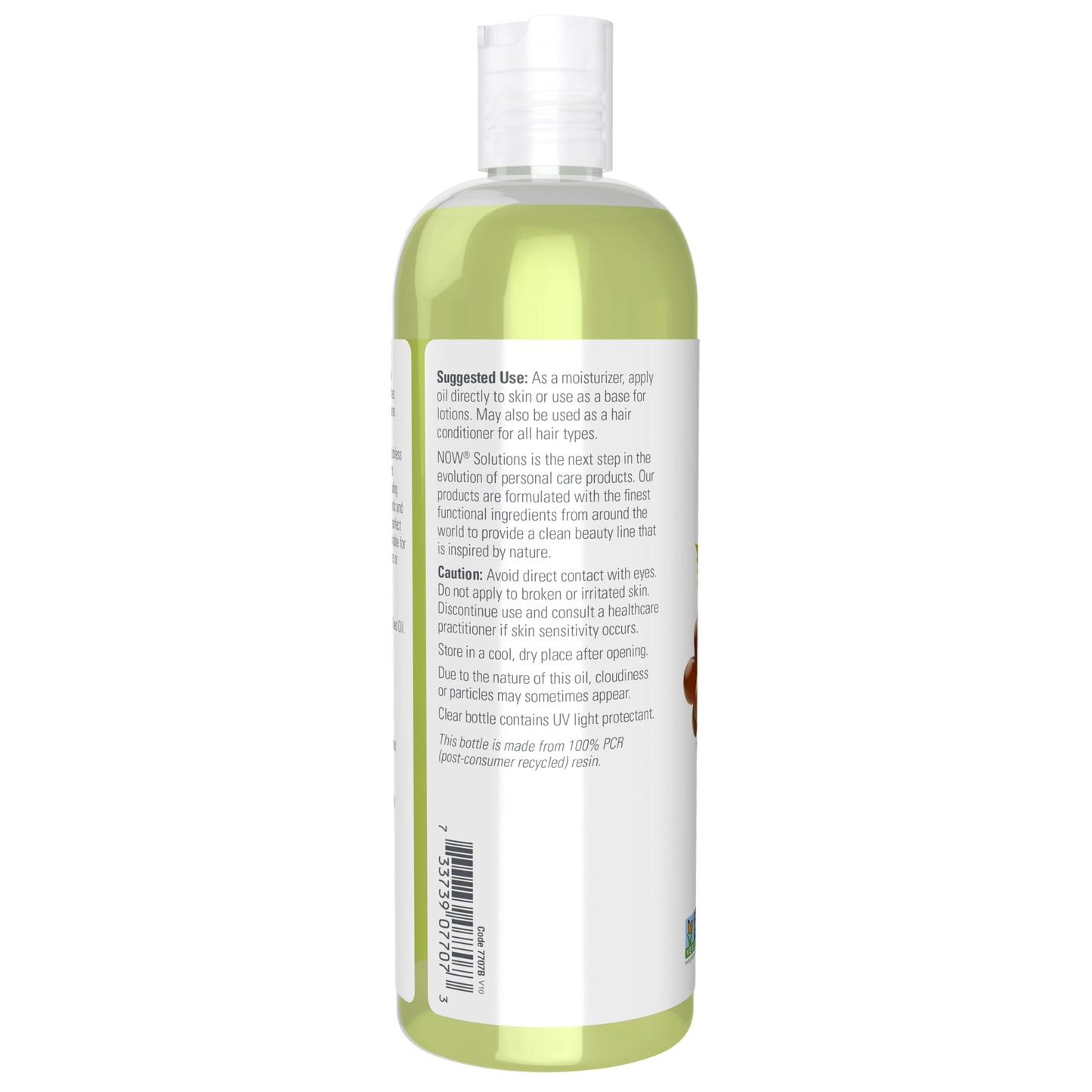 NOW Foods Solutions, Grapeseed Oil, Skin Care for Sensitive Skin, Light Silky Moisturizer for All Skin Types, 16-Ounce
