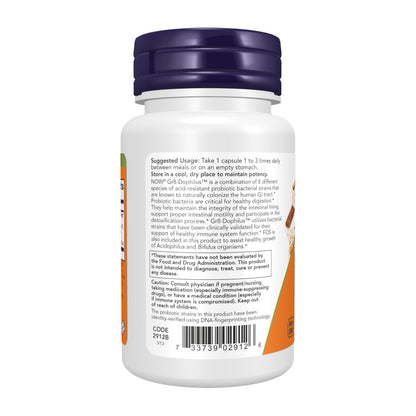 NOW Foods Supplements, Gr8-Dophilus™with 8 Strains & 4 Billion Potency, Shelf Stable, 60 Veg Capsules