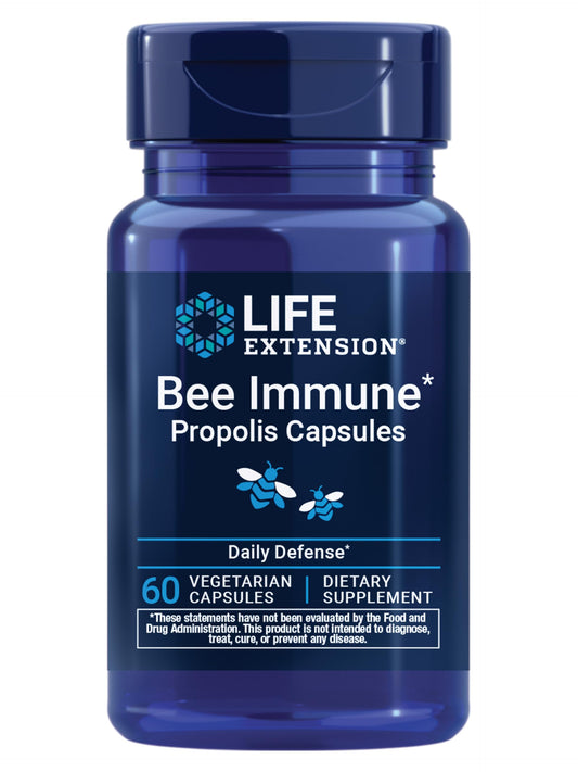 Life Extension Bee Immune Propolis Capsules, Immune Support, 60 Capsules