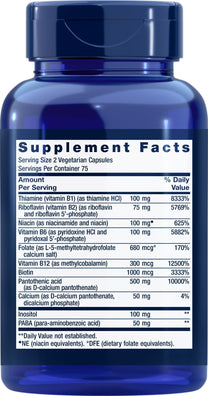 Life Extension BioActive Complete B-Complex, 150 Veg Caps (Pack of 2)