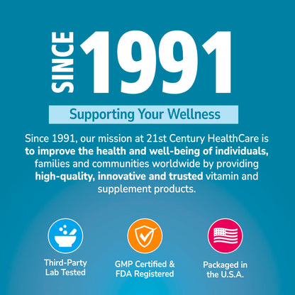 21st Century Calcium 1200mg Plus D3 Liquid-Filled Softgels, 90 Count