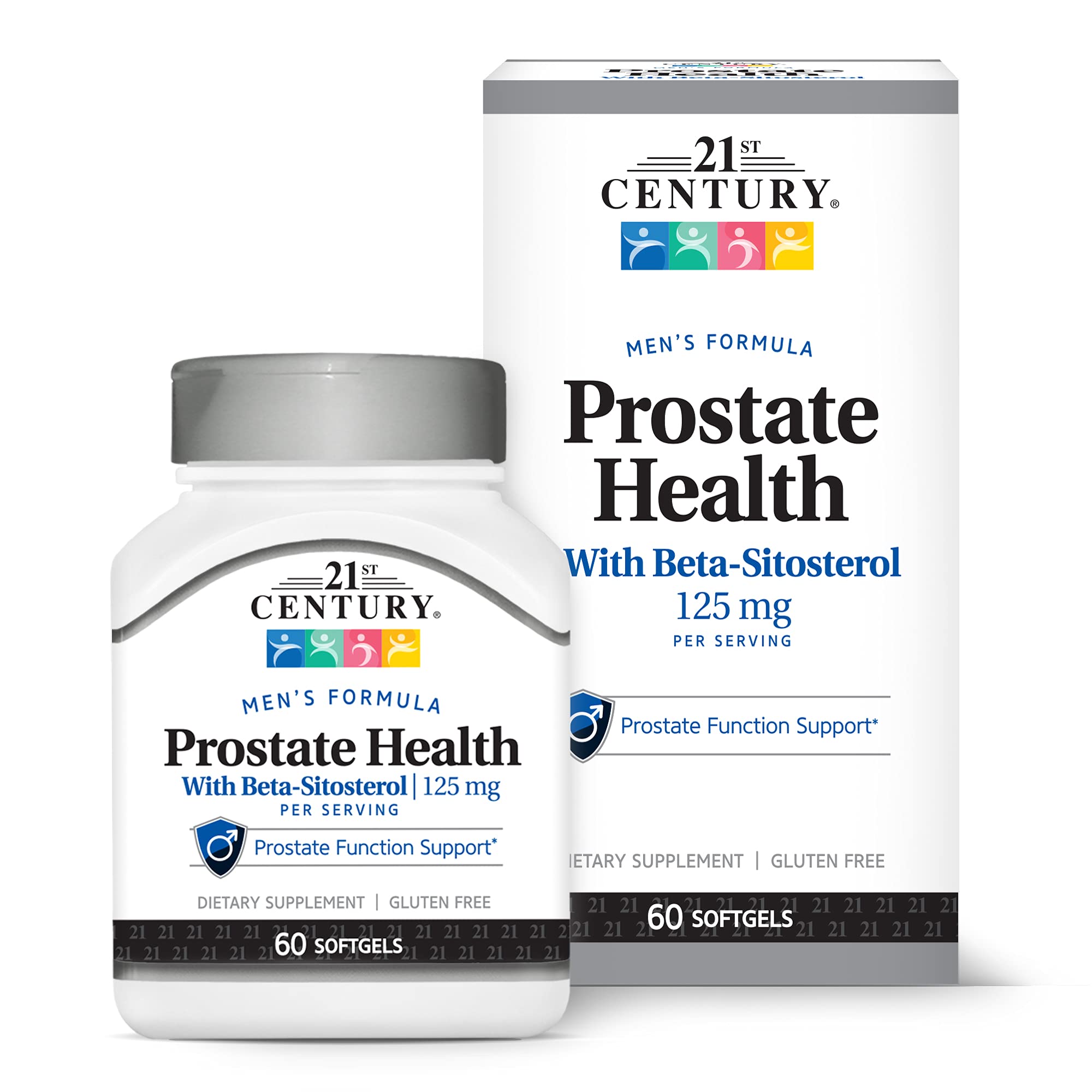 21st Century Prostate Health with Beta-Sitosterol 125mg, 60 Softgels