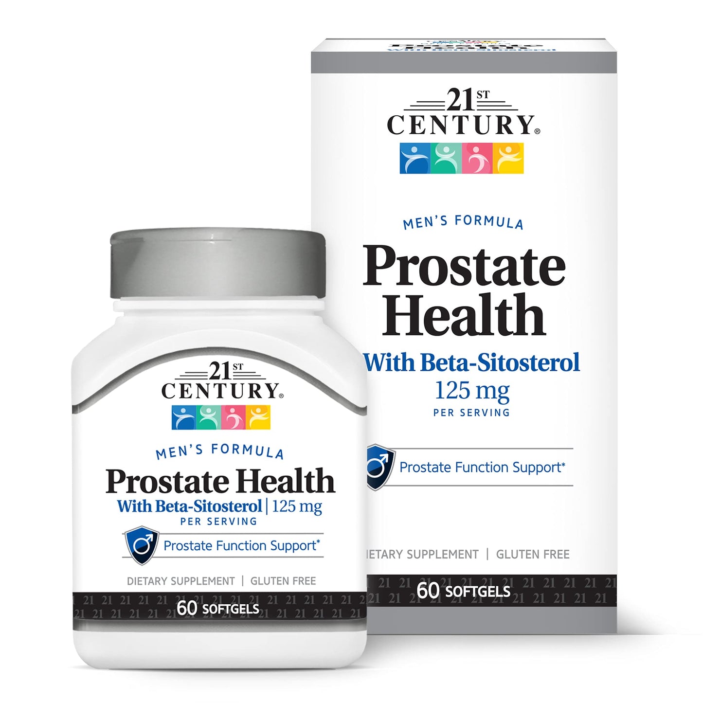 21st Century Prostate Health with Beta-Sitosterol 125mg, 60 Softgels
