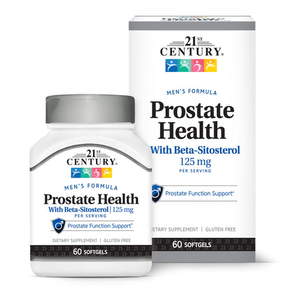 21st Century Prostate Health with Beta-Sitosterol 125mg, 60 Softgels