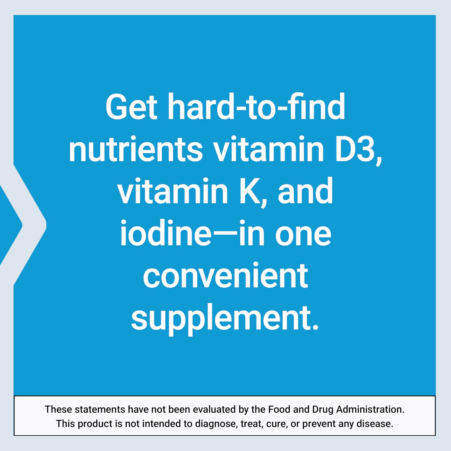 Life Extension Vitamins D and K with Sea-Iodine for Thyroid, 60 Capsules
