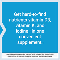 Life Extension Vitamins D and K with Sea-Iodine for Thyroid, 60 Capsules