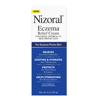 Nizoral Eczema Relief Cream, 4 Oz, Relieves Dry Itchy Irritated Skin