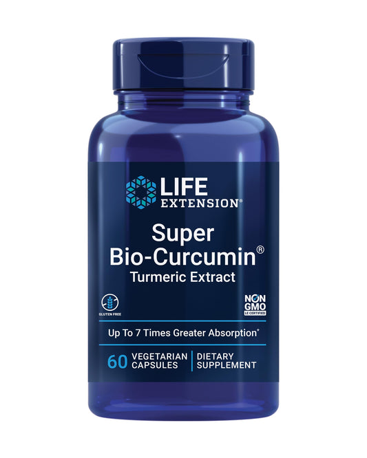 Life Extension Super Bio-Curcumin Turmeric Extract – Highly-Absorbable Curcumin for Whole-Body Health Support – Gluten-Free, Non-GMO, Vegetarian – 60 Vegetarian Capsules