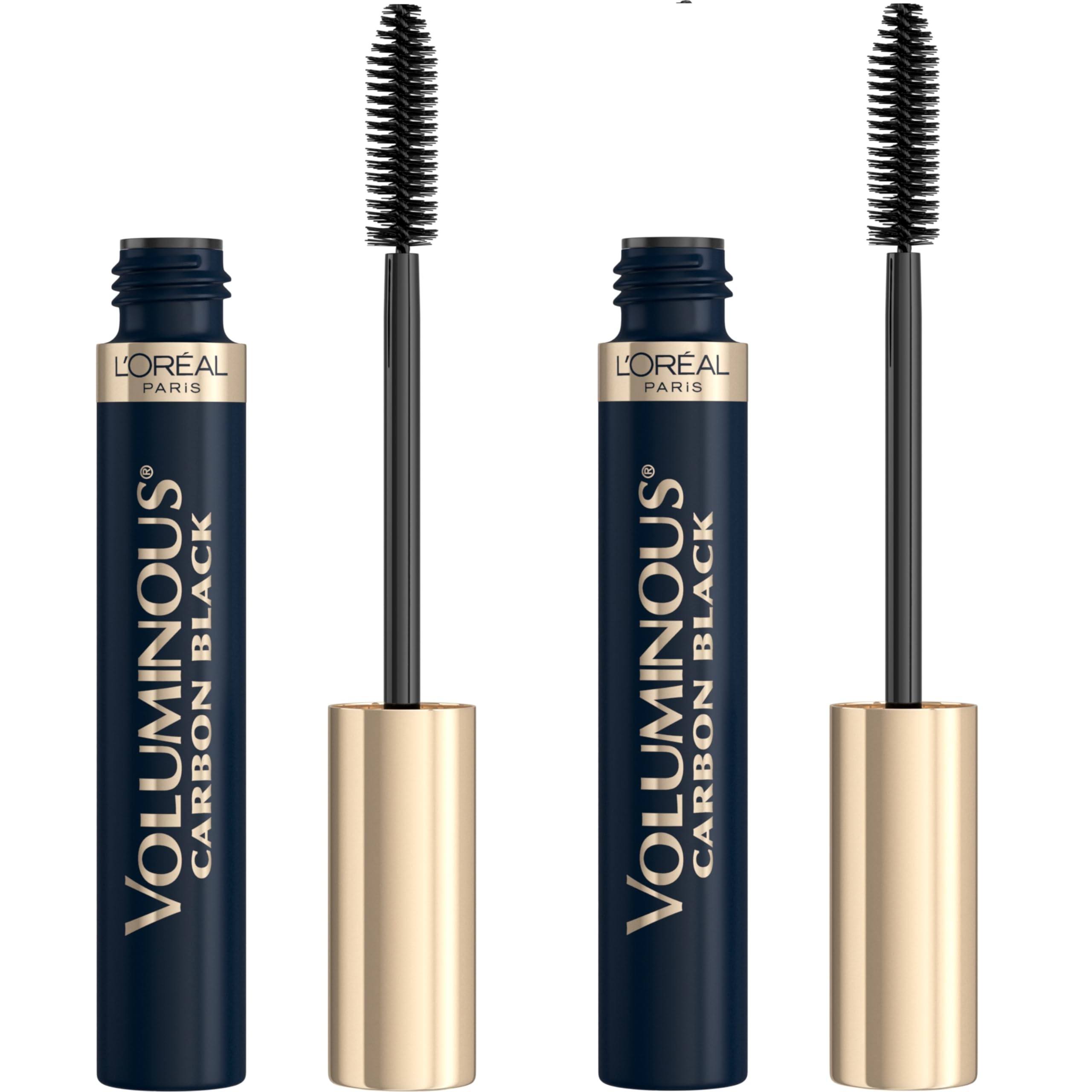 L’Oreal Paris Original Voluminous Mascara, Building Mascara Volume and Length Formula, Washable, Carbon Black, 0.26 Fl Oz., 2 Count