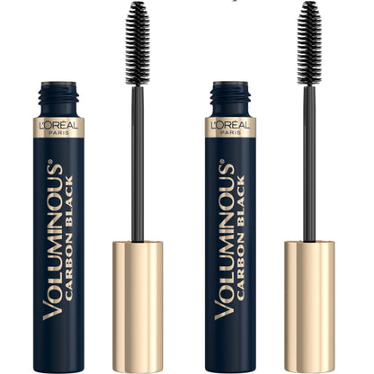L’Oreal Paris Original Voluminous Mascara, Building Mascara Volume and Length Formula, Washable, Carbon Black, 0.26 Fl Oz., 2 Count