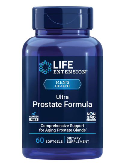Life Extension, Ultra Prostate Formula, Saw Palmetto for Men, pygeum, stinging Nettle Root, lycopene, Prostate Health, Urination Flow, Psa, 60 Count
