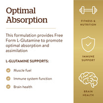 Solgar L-Glutamine 1000 mg, 60 Tablets - Natural Muscle Food - 30 Servings