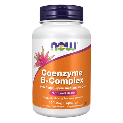 Now Supplements, Co-Enzyme B Complex with ALA and CoQ10, 120 Veg Caps