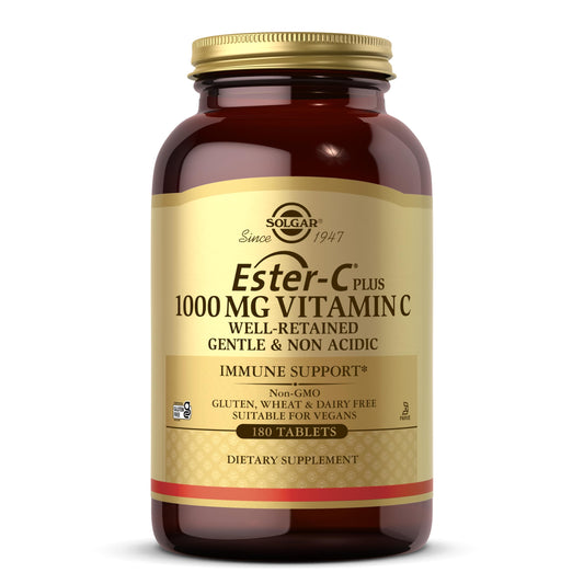 Solgar Ester-C Plus 1000 mg Vitamin C (Ascorbate Ester), 60 Capsules