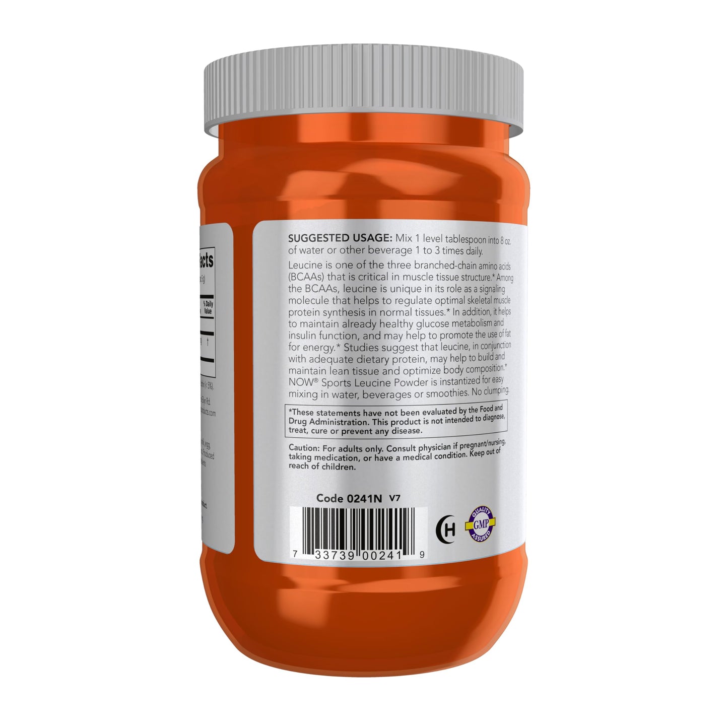 NOW Foods Sports Nutrition, L-Leucine Powder, Builds Lean Tissue*, Amino Acids, 9-Ounce