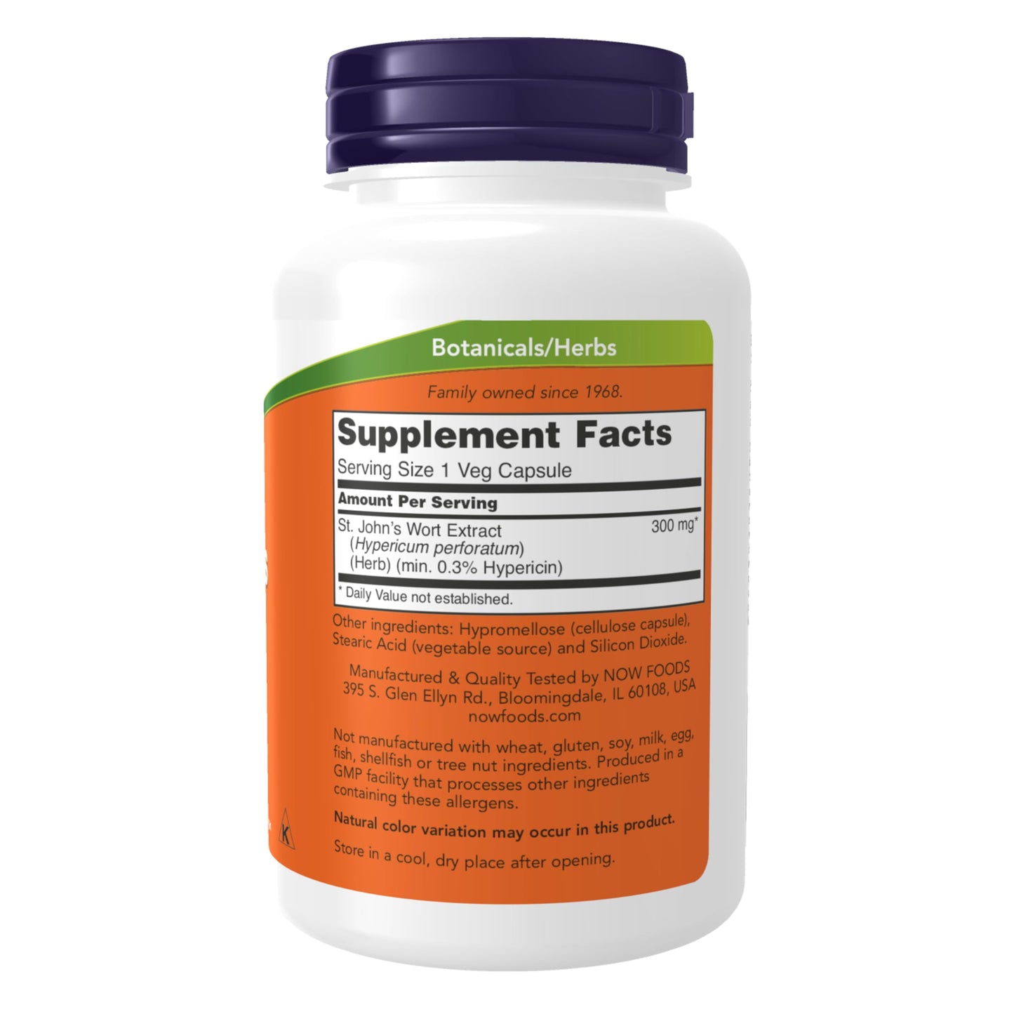 NOW Foods Supplements, St. John's Wort (Hypericum perforatum) 300 mg, Standardized Extract, 100 Veg Capsules