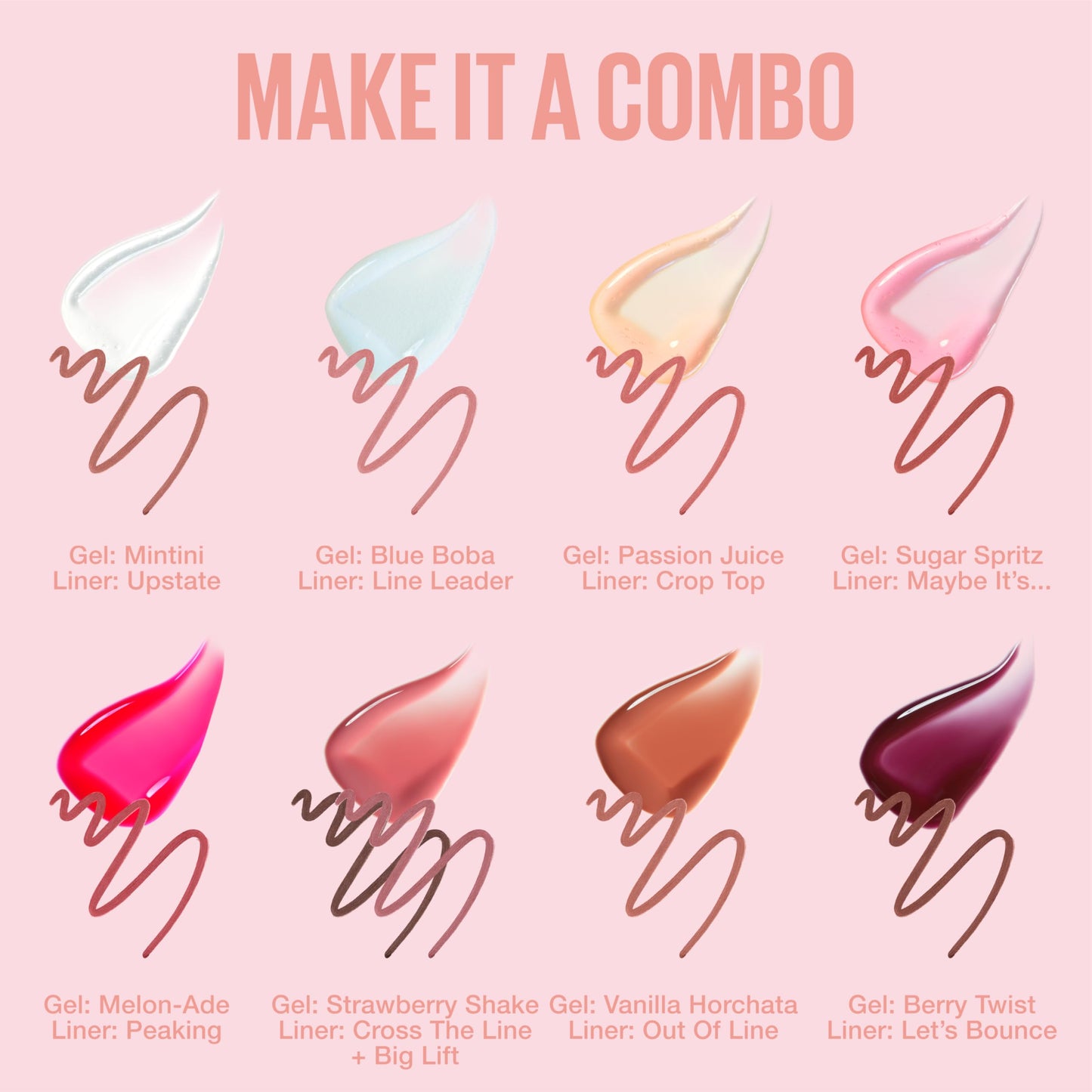 MAYBELLINE Lifter Oil-in-Gel Lip Gloss for Glassy, Bouncy Shine, Hydrating, Tinted Lip Balm and Moisturizer with Hyaluronic Acid and Passionfruit Oil, Strawberry Shake (Mauve Pink)