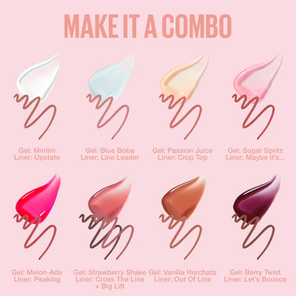 MAYBELLINE Lifter Oil-in-Gel Lip Gloss for Glassy, Bouncy Shine, Hydrating, Tinted Lip Balm and Moisturizer with Hyaluronic Acid and Passionfruit Oil, Strawberry Shake (Mauve Pink)
