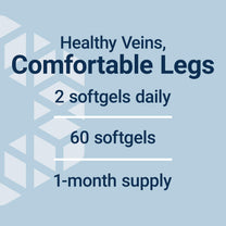 Life Extension Youthful Legs, Blood Flow, Vein Support, Circulation Supplement, Leg Health, Orange Peel Extract, diosmin, Gluten Free, Non-GMO, 60 softgels
