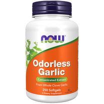 NOW Foods Supplements, Odorless Garlic (Allium sativum), Concentrated Extract, 250 Softgels