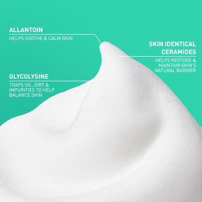 CeraVe Air Foam Face Wash, Hydrating Facial Cleanser, Combination Skin, 8oz