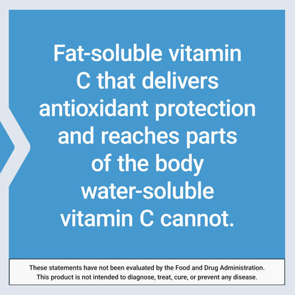 Life Extension Ascorbyl Palmitate 500mg – Fat-Soluble Vitamin C Supplement for Immune Support and Longevity – Water-Soluble Gluten-Free, Non-GMO, Vegetarian – 100 Capsules