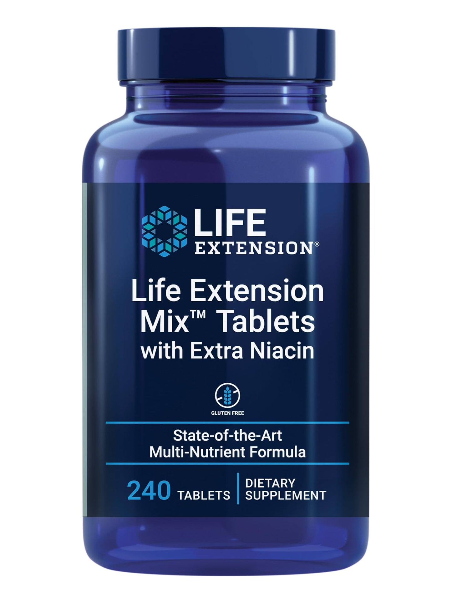 Life Extension Mix Tablets with Extra Niacin, 240 Tablets