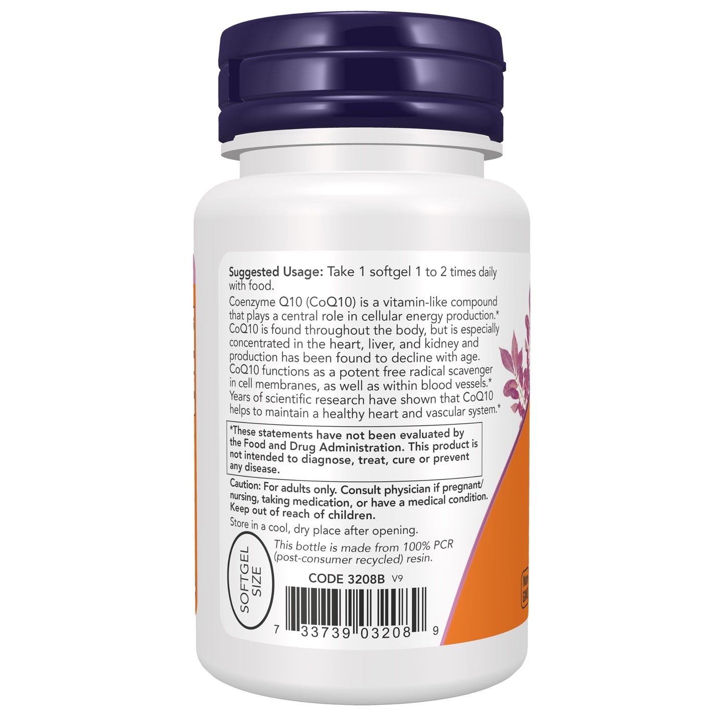 NOW Supplements, CoQ10 (Coenzyme Q10) 100 mg, Pharmaceutical Grade, Cardiovascular Health*, 50 Softgels