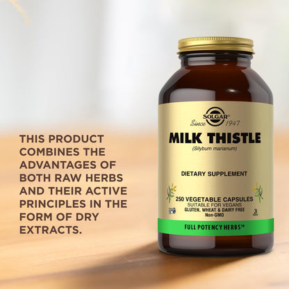 Solgar - Milk Thistle (Silybum Marianum, 100 mg, 250 veggie caps