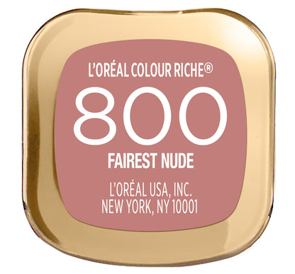 L'Oréal Paris Colour Riche Lipstick, Fairest Nude, 0.13 oz.