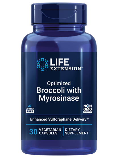 Life Extension Optimized Broccoli with Myrosinase, 30 Capsules