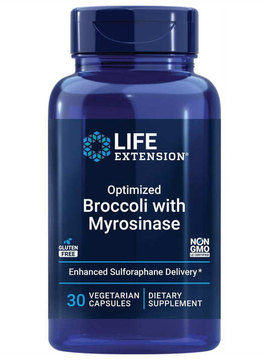 Life Extension Optimized Broccoli with Myrosinase, 30 Capsules