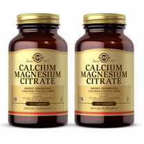 Solgar Calcium Magnesium Citrate - 100 Tablets, Pack of 2 - Non-GMO, Vegan, Gluten Free, Kosher - 40 Total Servings