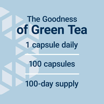 Life Extension Lightly Caffeinated Mega Green Tea Extract, Camellia sinensis Extract with Concentrated EGCG polyphenol Content, Gluten-Free, Non-GMO, Vegetarian, 100 Capsules