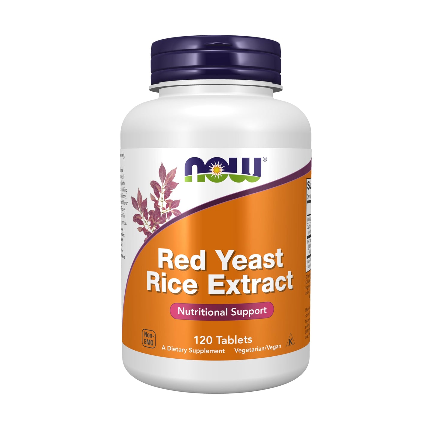 NOW Supplements, Red Yeast Rice (Monascus purpureus) 1,200 mg, Nutritional Support, 120 Tablets
