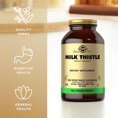 Solgar - Milk Thistle (Silybum Marianum, 100 mg, 250 veggie caps