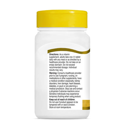 21st Century Niacin 500mg Prolonged Release Tablets, Vitamin B3, 100ct