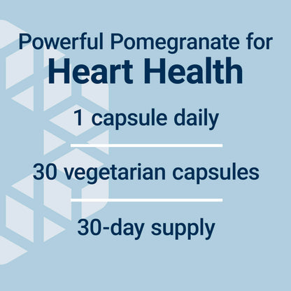 Life Extension Pomegranate Fruit Extract, 500 mg, antioxidant polyphenols for Cardiovascular Health, superfood, Gluten Free, Non-GMO, Vegetarian, 30 Capsules