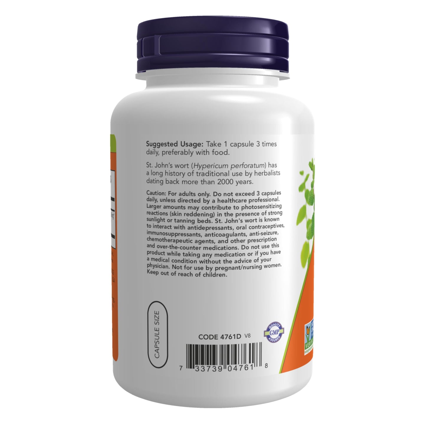 NOW Foods Supplements, St. John's Wort (Hypericum perforatum) 300 mg, Standardized Extract, 100 Veg Capsules