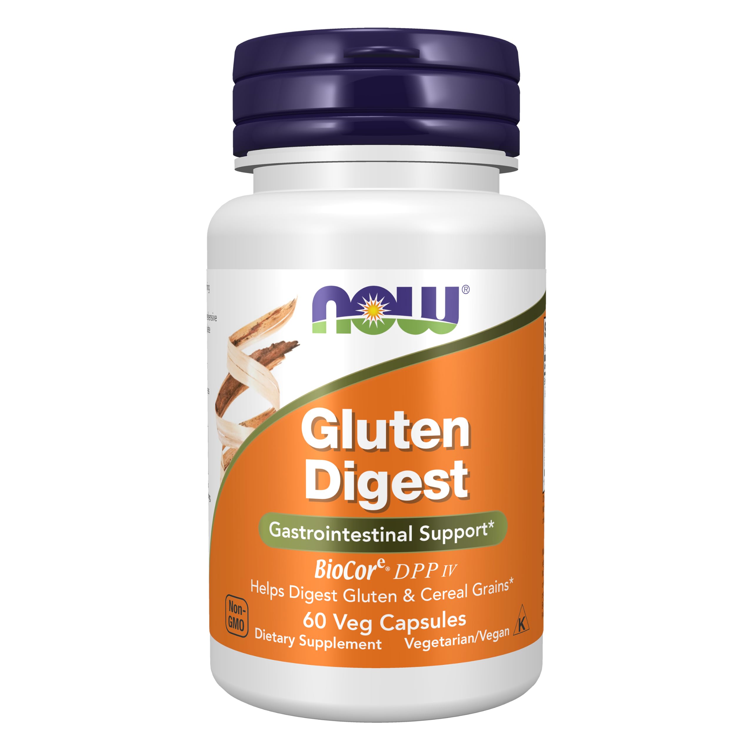 NOW Foods Supplements, Gluten Digest with BioCore®DPP IV, Gastrointestinal Support*, 60 Veg Capsules
