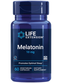 Life Extension Melatonin, 10 mg, Healthy Dose, Our Highest Available Dosage, for Sleep Support, Healthy Immune Response, Oxidative Stress Defense, Vegetarian, 60 Capsules
