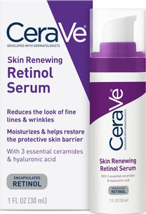 CeraVe Retinol Serum for Face with Niacinamide & Hyaluronic Acid, 1 oz