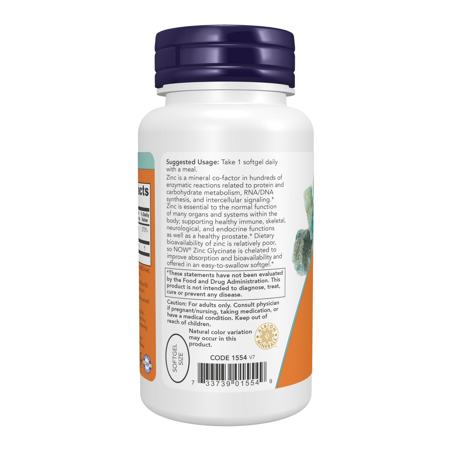 NOW Foods Supplements, Zinc Glycinate with 250 mg Pumpkin Seed Oil, Supports Prostate Health*, 120 Softgels (Packaging May Vary)